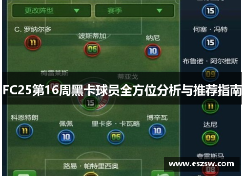 FC25第16周黑卡球员全方位分析与推荐指南