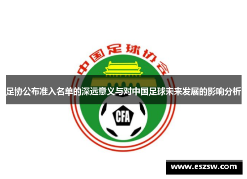 足协公布准入名单的深远意义与对中国足球未来发展的影响分析